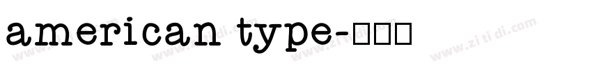 american type字体转换